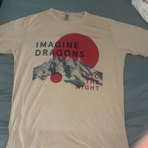 Imagine Dragons Into the Night Tour Graphic T Shirt Beige XL
